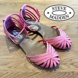 Steve Madden Pink Strappy Sandals NWOT